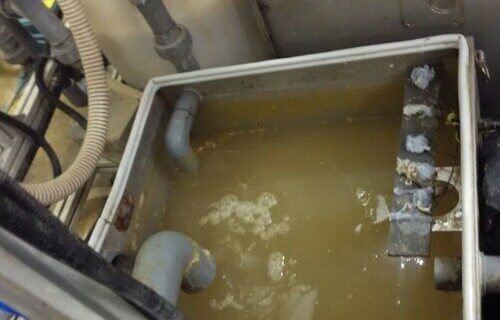 filtering food sludge